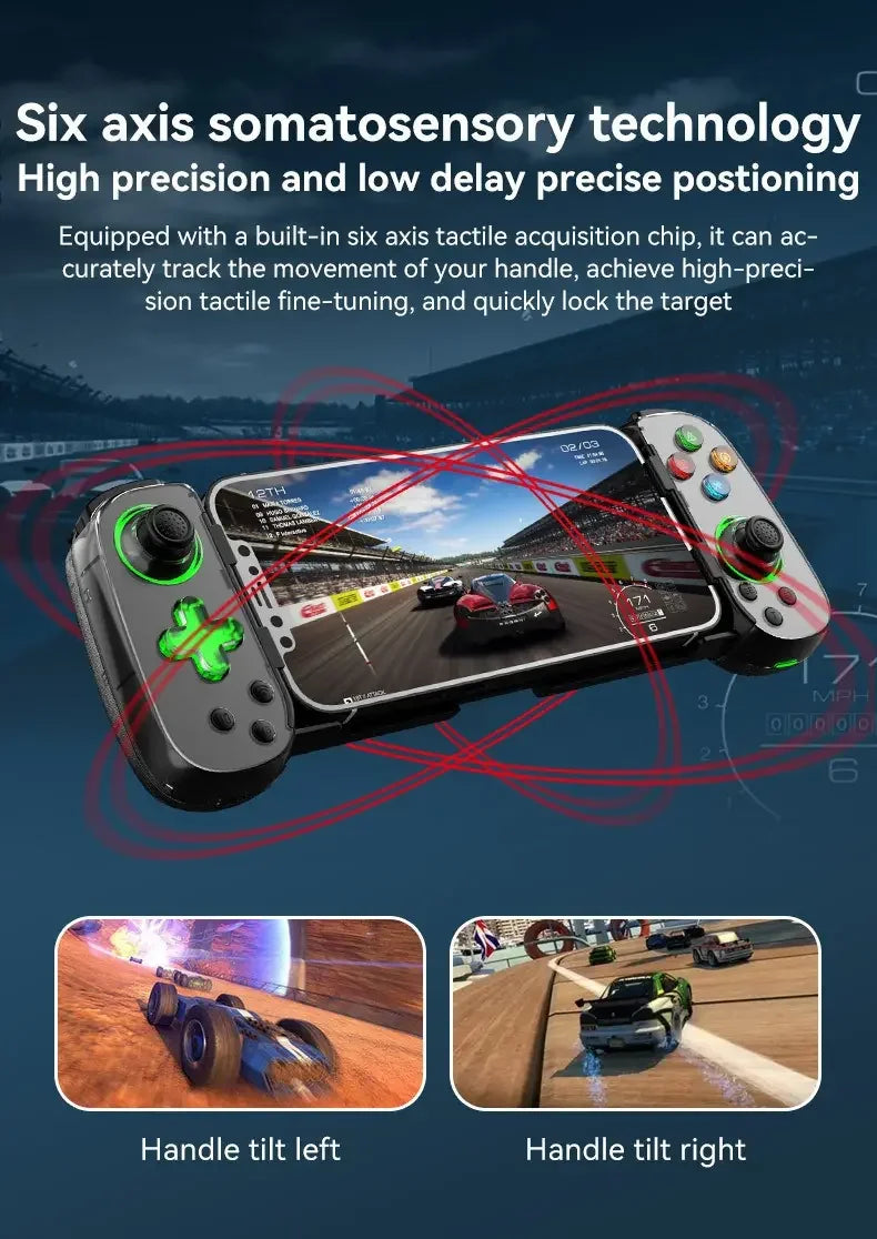 Phone Game Controller Gamepad D7 Wireless Stretching Gaming Gamepad Controller Mobile for Joystick