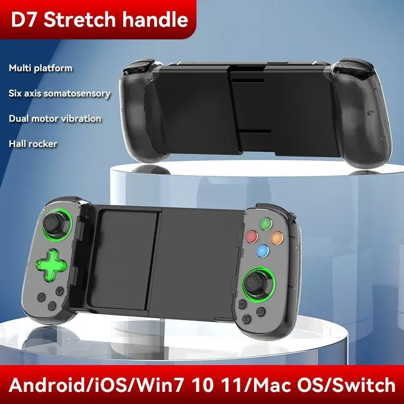 Phone Game Controller Gamepad D7 Wireless Stretching Gaming Gamepad Controller Mobile for Joystick