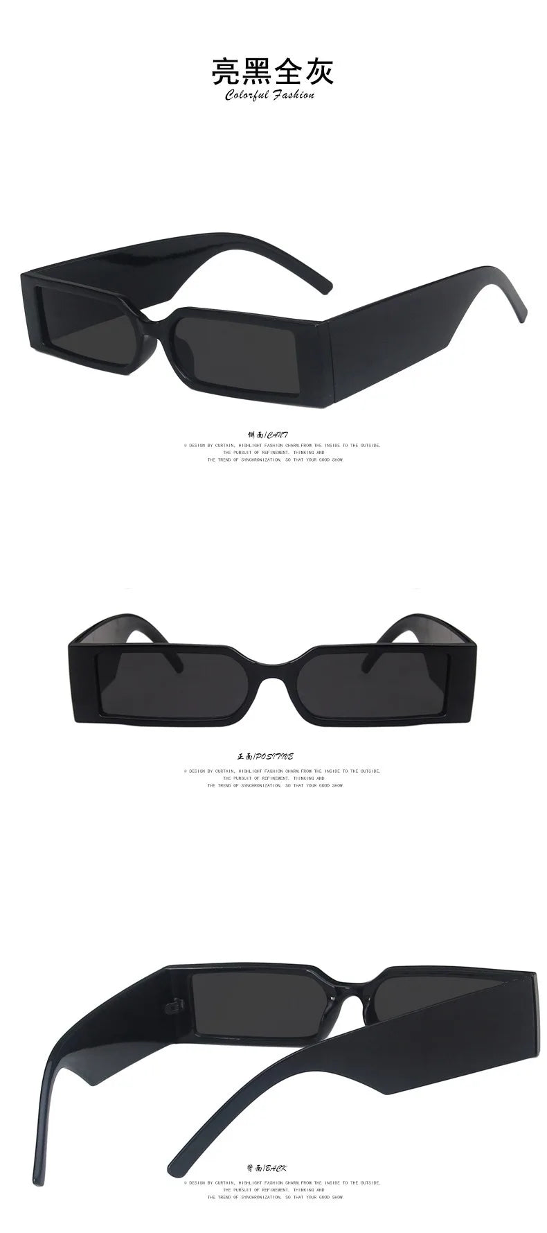 Óculos de Sol Vintage Unissex de Armação Estreita e Formato Retangular Pequeno – Design Exclusivo e Tendência para 2025 (Estilo Steampunk / Proteção UV400)