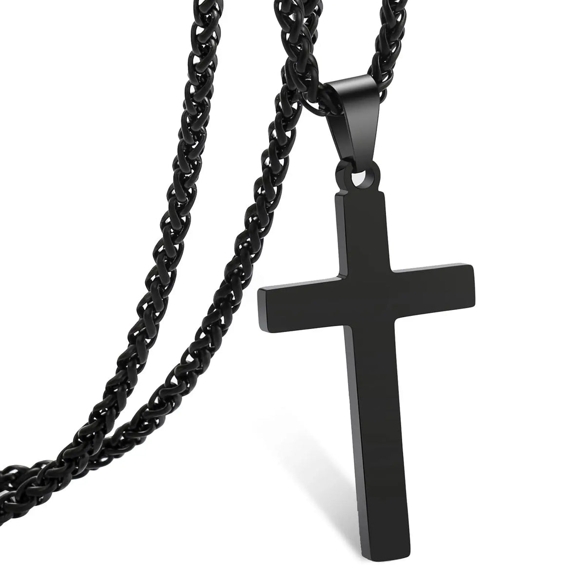 Jewelry Wholesale for Resellers Stainless Steel Sporty Personality Pendant Fashion Chain Cross Necklace Unisex