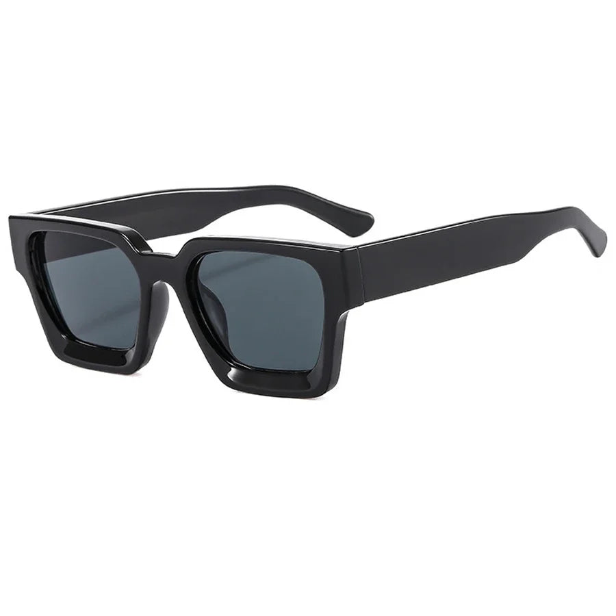 Vintage Big Square Sunglasses Men Women Brand Designer Black Sun Glasses Unisex Ins Popular Shades Eyewear UV400