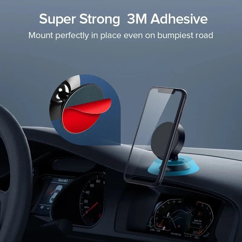 Magnetic Car Mobile Phone Holder 360 Degree Rotation Smart Phone Stand Magnet GPS Bracket In Car For iPhone Huawei Realme Oppo