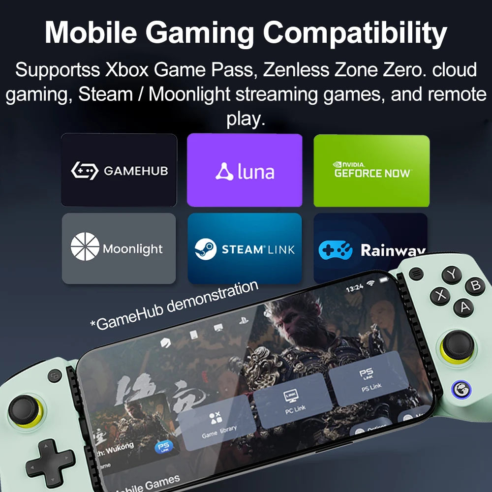 GameSir X5 Lite Controle para jogos mobile, gamepad para iPhone 17, 16 e 15 Series, iPad Mini Y700 e tablets Android.