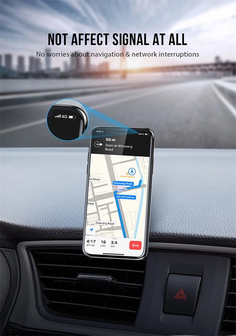 Magnetic Car Mobile Phone Holder 360 Degree Rotation Smart Phone Stand Magnet GPS Bracket In Car For iPhone Huawei Realme Oppo