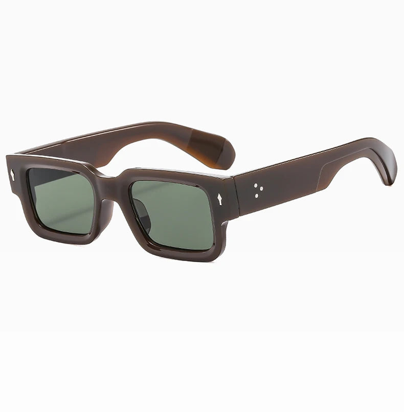 New Men's Personality Minimalist Style Sunglasses Fashion Cool Retro Rectangle Glasses Oculos De Sol Femino