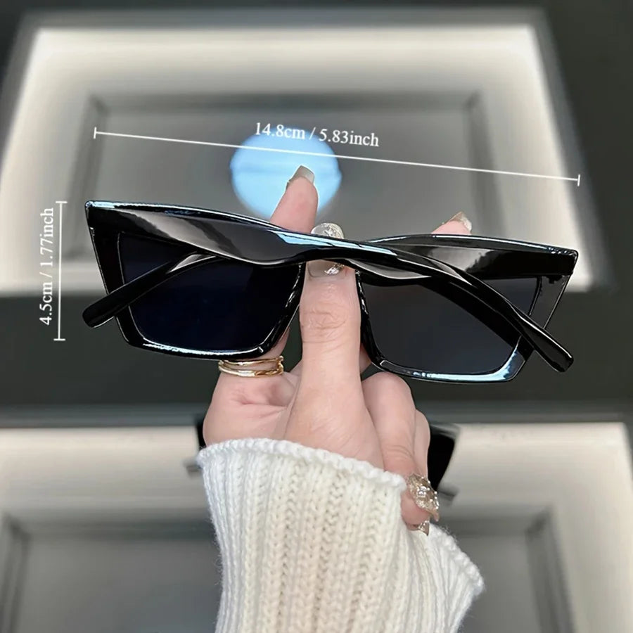 Luxury Cat Eye Black Sunglasses Women Men Brand Fashion Sun Glasses Female Male Mirror Outdoors Travel Shades Oculos De Sol