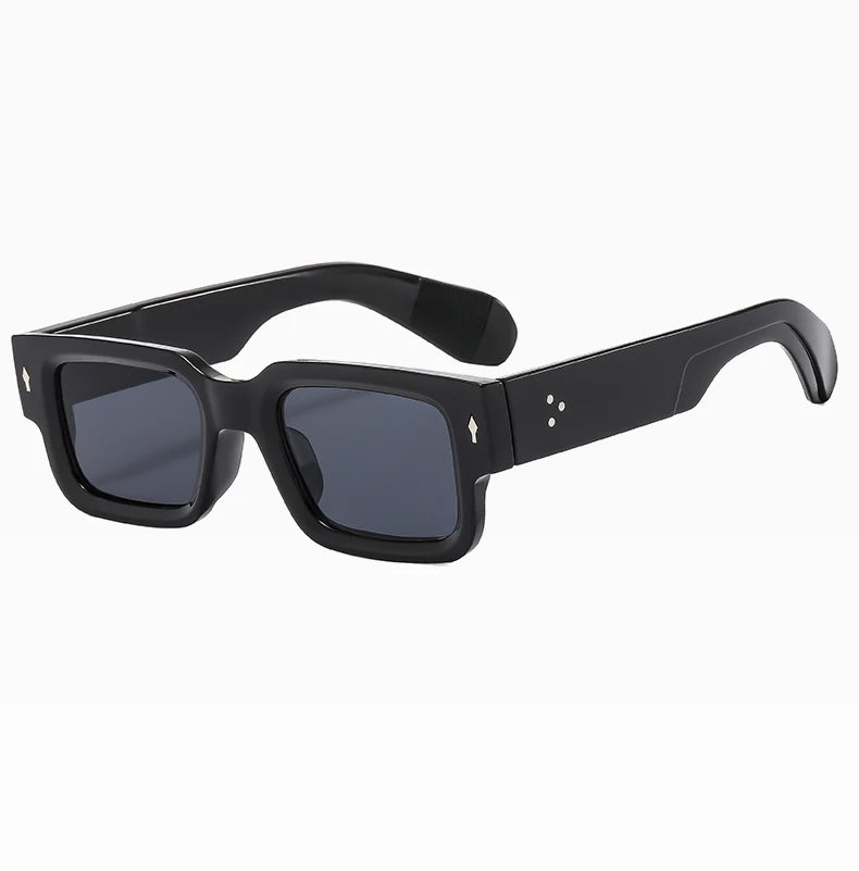 New Men's Personality Minimalist Style Sunglasses Fashion Cool Retro Rectangle Glasses Oculos De Sol Femino