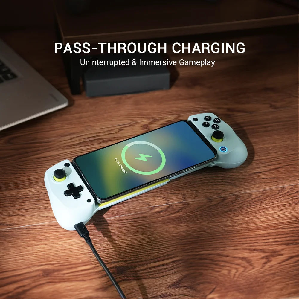 GameSir X5 Lite Controle para jogos mobile, gamepad para iPhone 17, 16 e 15 Series, iPad Mini Y700 e tablets Android.