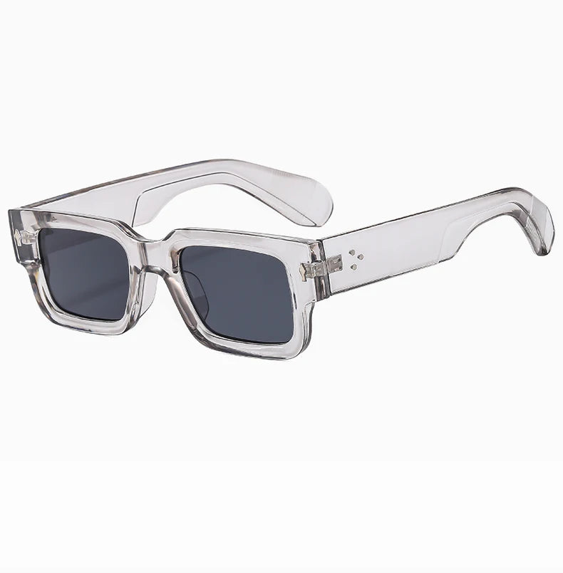 New Men's Personality Minimalist Style Sunglasses Fashion Cool Retro Rectangle Glasses Oculos De Sol Femino
