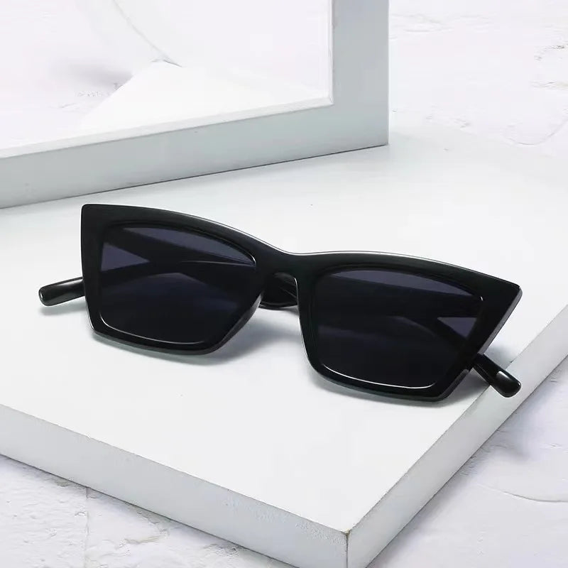 Luxury Cat Eye Black Sunglasses Women Men Brand Fashion Sun Glasses Female Male Mirror Outdoors Travel Shades Oculos De Sol