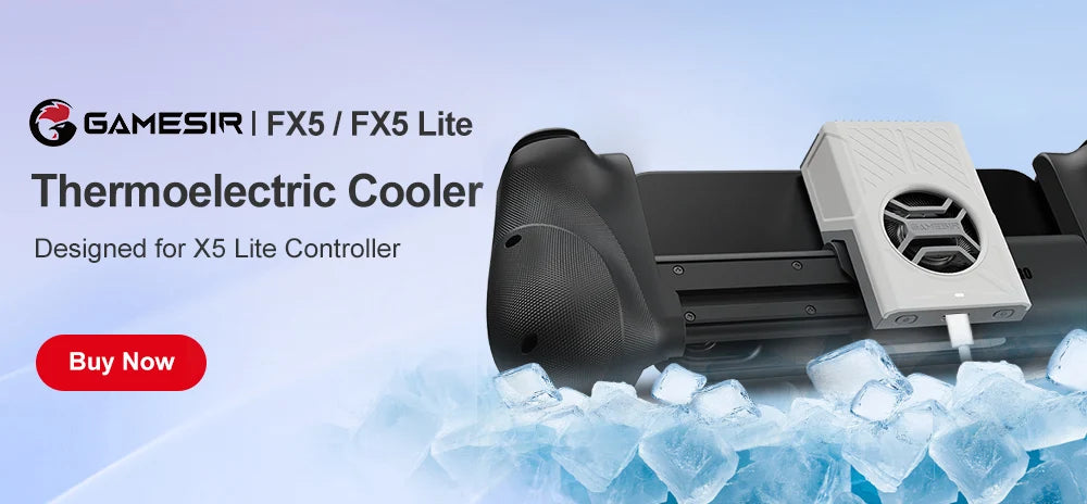 GameSir X5 Lite Controle para jogos mobile, gamepad para iPhone 17, 16 e 15 Series, iPad Mini Y700 e tablets Android.