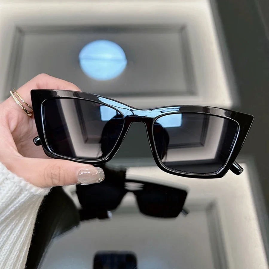 Luxury Cat Eye Black Sunglasses Women Men Brand Fashion Sun Glasses Female Male Mirror Outdoors Travel Shades Oculos De Sol