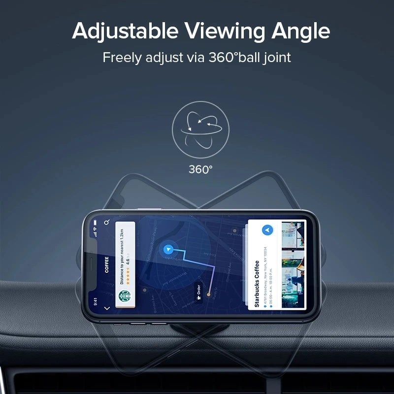 Magnetic Car Mobile Phone Holder 360 Degree Rotation Smart Phone Stand Magnet GPS Bracket In Car For iPhone Huawei Realme Oppo