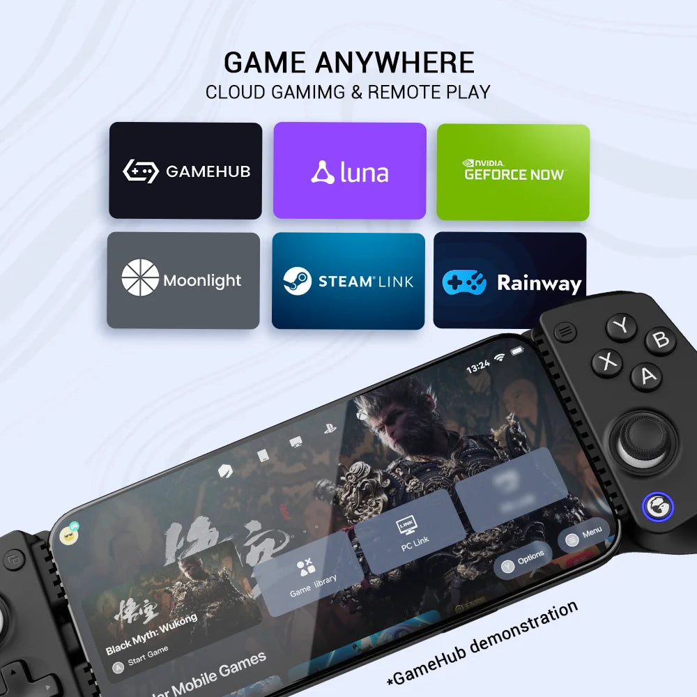 GameSir X5 Lite Controle para jogos mobile, gamepad para iPhone 17, 16 e 15 Series, iPad Mini Y700 e tablets Android.